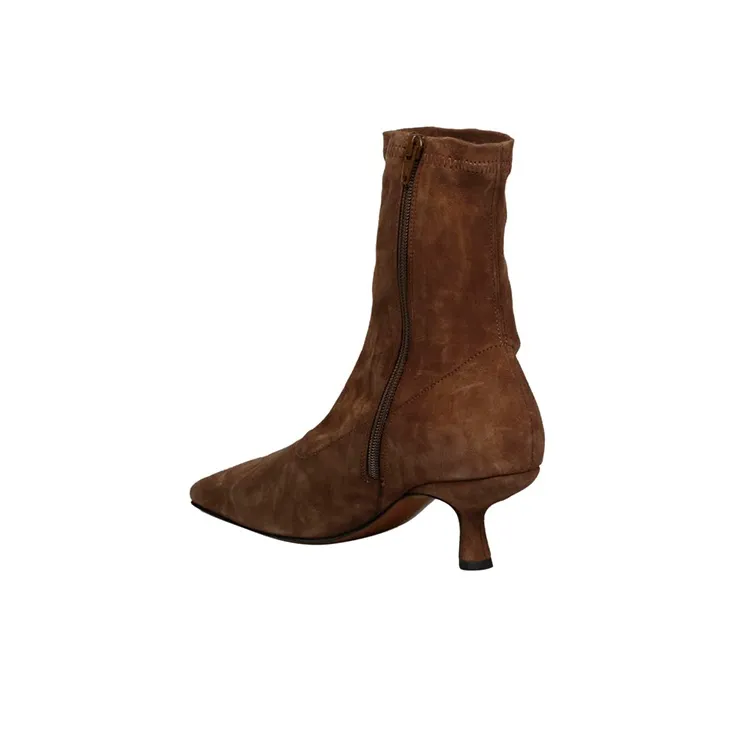 By Far Audrey Ankle Boots 6cm Women's Brown-3