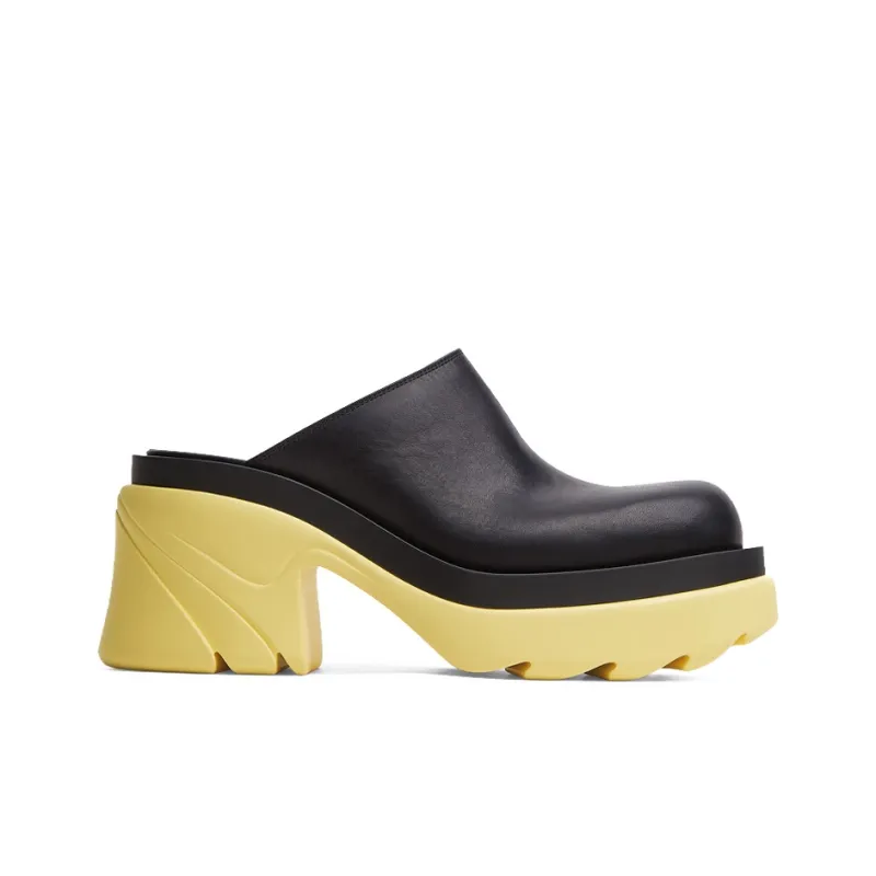 Bottega Veneta Flash High Heels Women's Black/Yellow-1