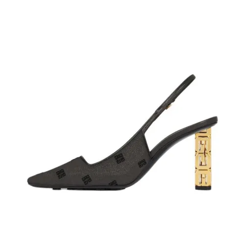 Givenchy G Cube Irregular Heel High Heels 8.5cm Women's Black