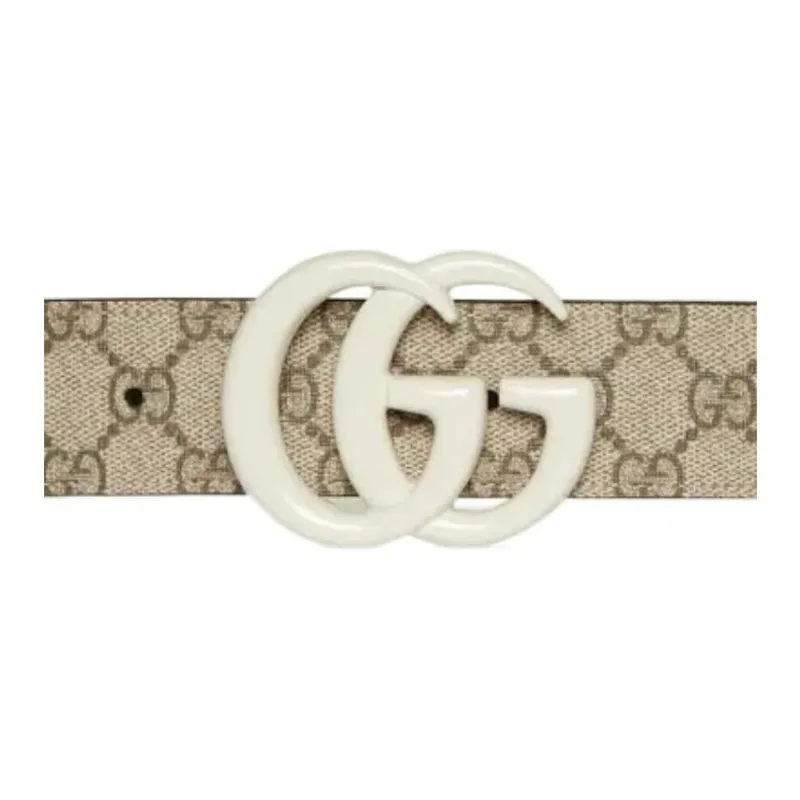 GUCCI Blondie Monogram Canvas Belt-2