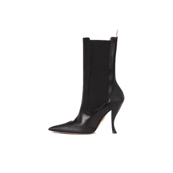 THOM BROWNE Brogued Wingtip Chelsea Boots