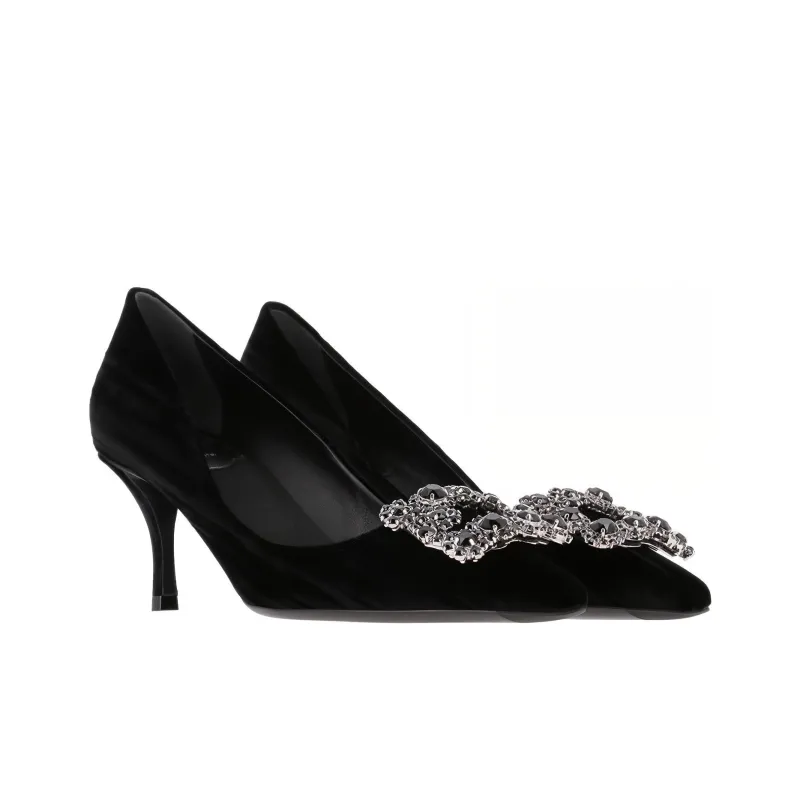 Roger Vivier Slim Heel High Heels 6.5cm Women's Black-2