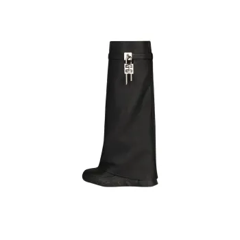 Givenchy Shark Lock Knee high Boots Women's Black