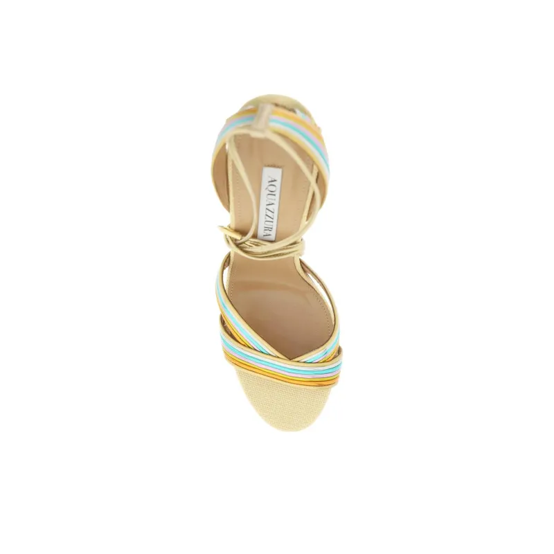 AQUAZZURA Tie-fastening Ankle Sandals-4