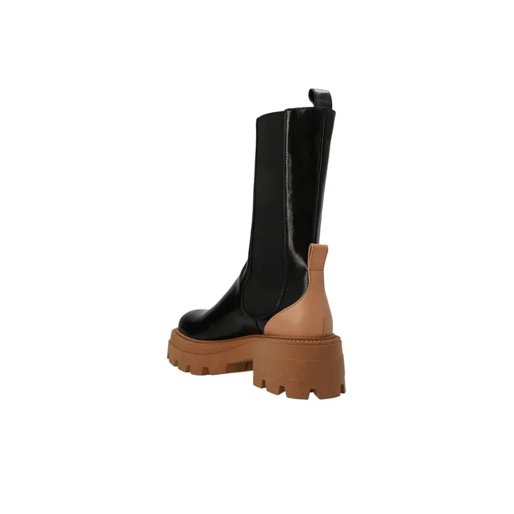 SERGIO ROSSI Crew Chelsea Boots Women's Black-4