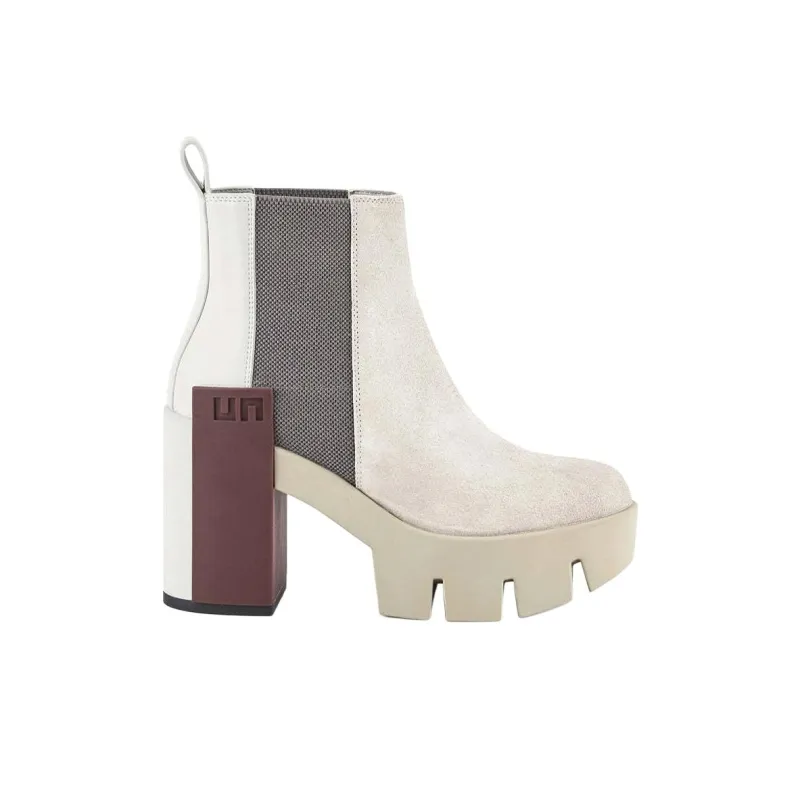 UNITED NUDE Grip II Short Chelsea Boots 10cm Women's White-1