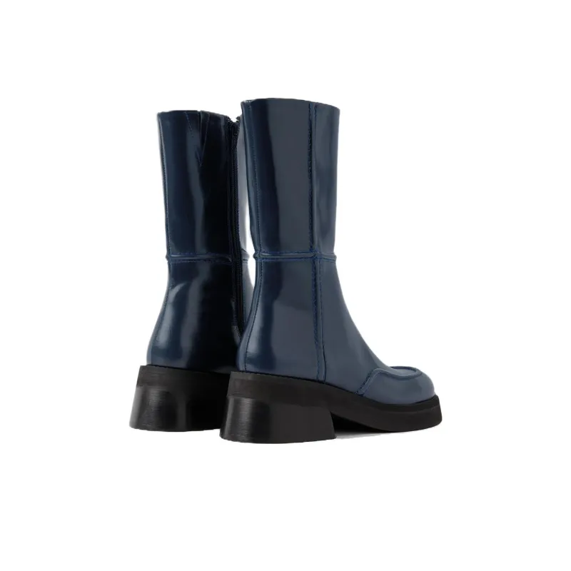 MIISTA Ankle Boots 6cm Women's Blue-2