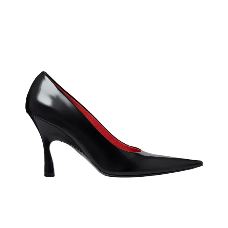 Stella McCartney Elsa Spool Heel High Heels 8.5cm Women's Black-1