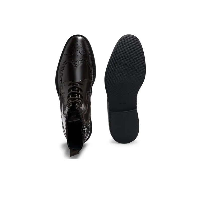 HUGO BOSS Ankle Boots Men's Deep Red-3