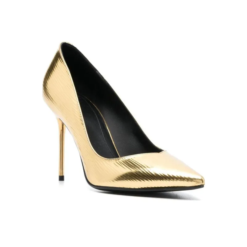 BALMAIN 100mm Metallic Pointed-toe Pumps-2