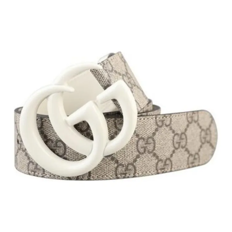 GUCCI Blondie Monogram Canvas Belt-3