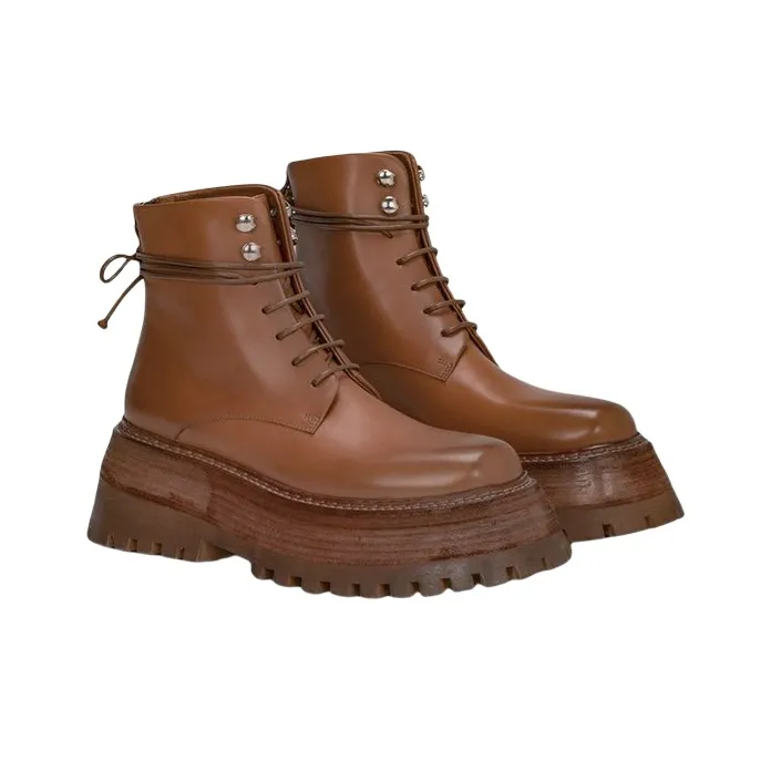 Marsèll Quadrarmato Leather Desert Boots-2