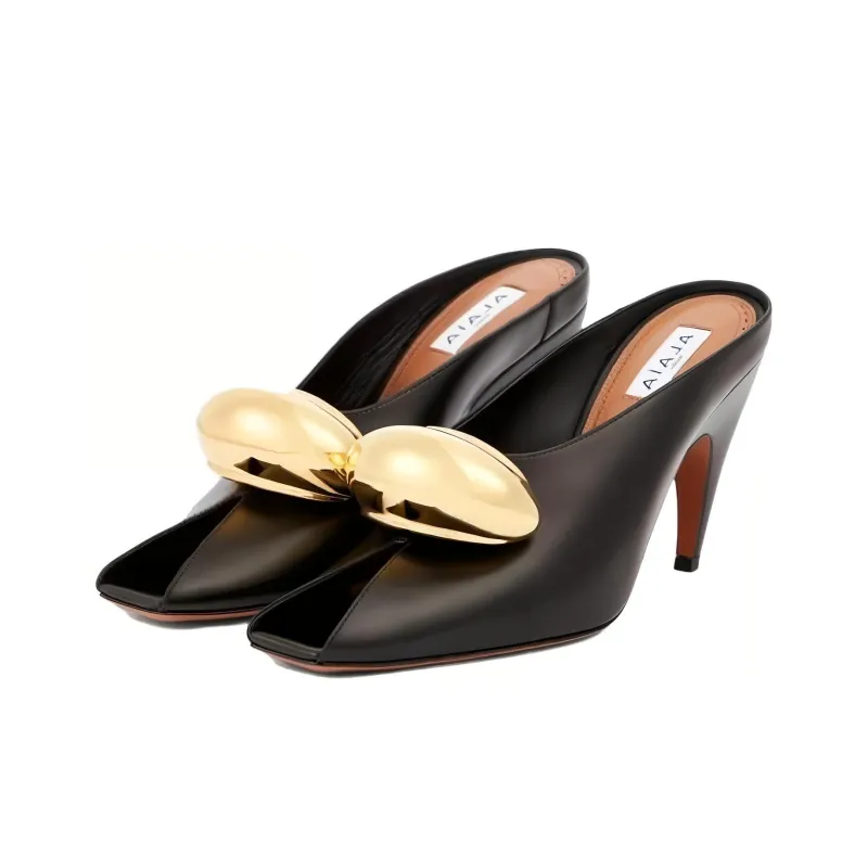 Alaia Slim Heel High Heels Women's Black-2
