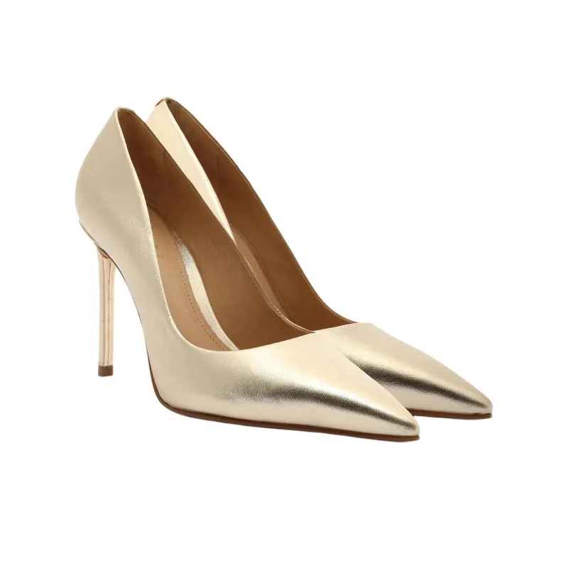 Schutz Lou High Heels 10cm Women's Gold-2