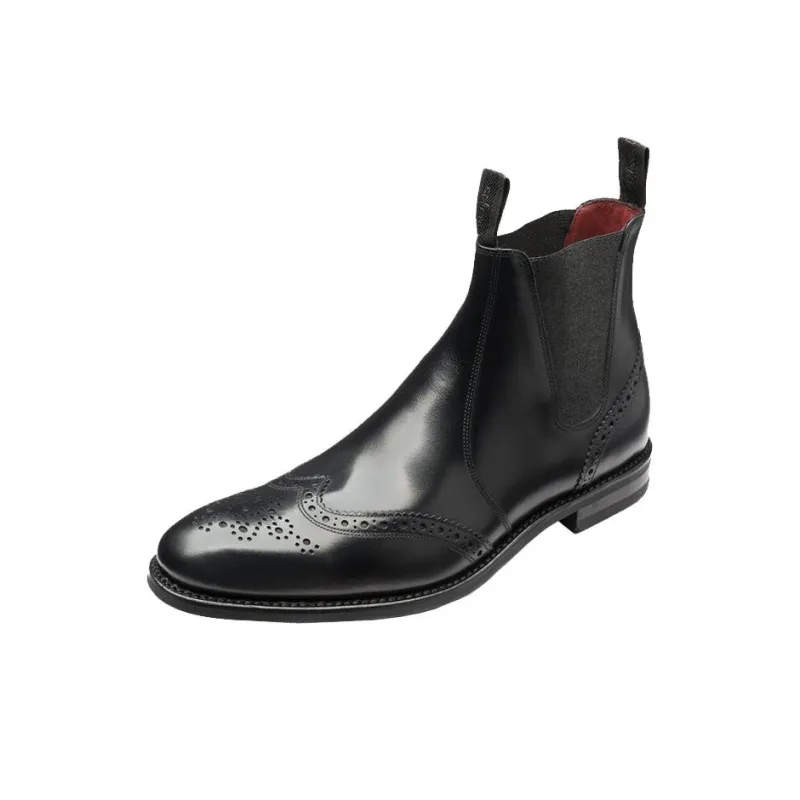 LOAKE Ankle Length Chelsea Boots Men's Black-2