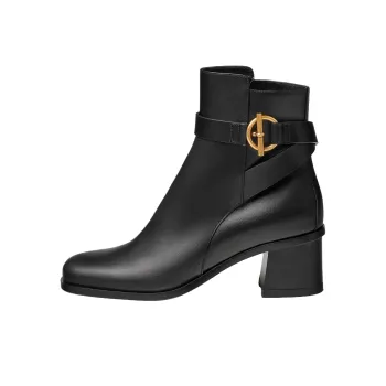 HERMES Jill Ankle Boots 6cm Women's Black