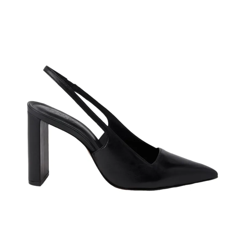 Schutz Pointed-toe Slingback Leather Pumps-1