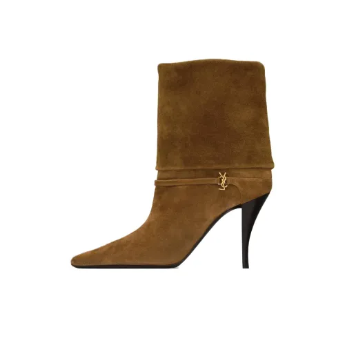 SAINT LAURENT Niki Pointed Toe Ankle Boots Women's