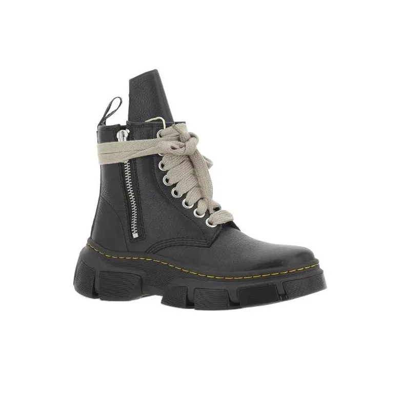 RICK OWENS/RO Short Martin Boot Men's Black-1