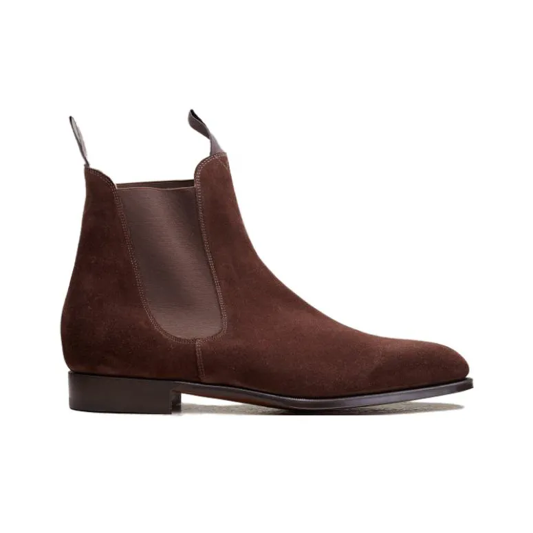 Edward Green Short Chelsea Boots Men's Brown-1