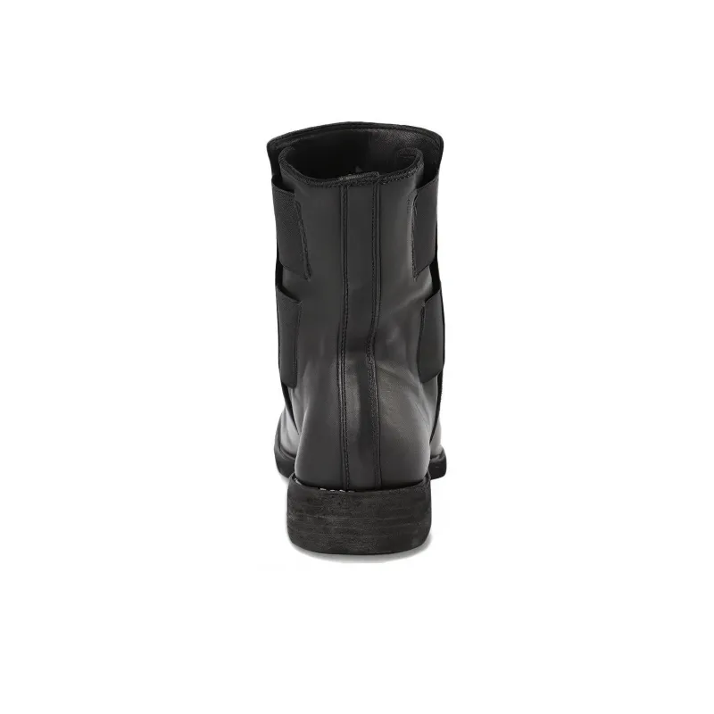 GUIDI Short Chelsea Boots Unisex Black-3