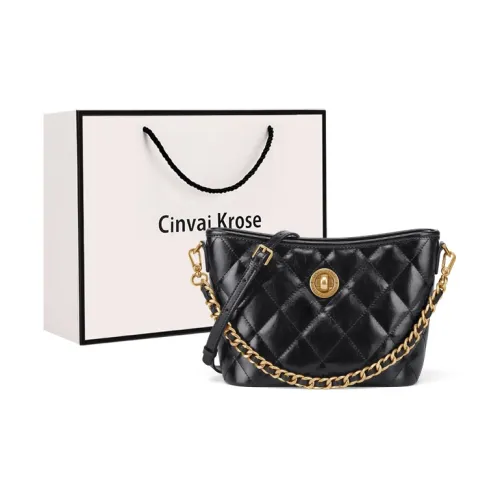 Simvay Clos Cow Leather Patchwork Synthetic Leather Shoulder Bag Crossbody Bag Women's Black/White