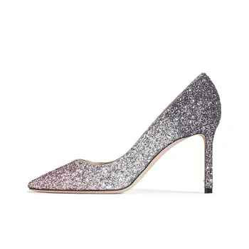Jimmy Choo ROMY Slim Heel High Heels Women's Pink Silver