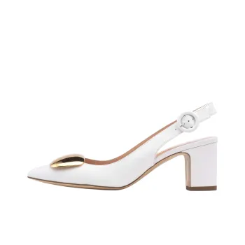 Rupert Sanderson Marina Cromato Chunky Heel High Heels 5.5cm Women's White