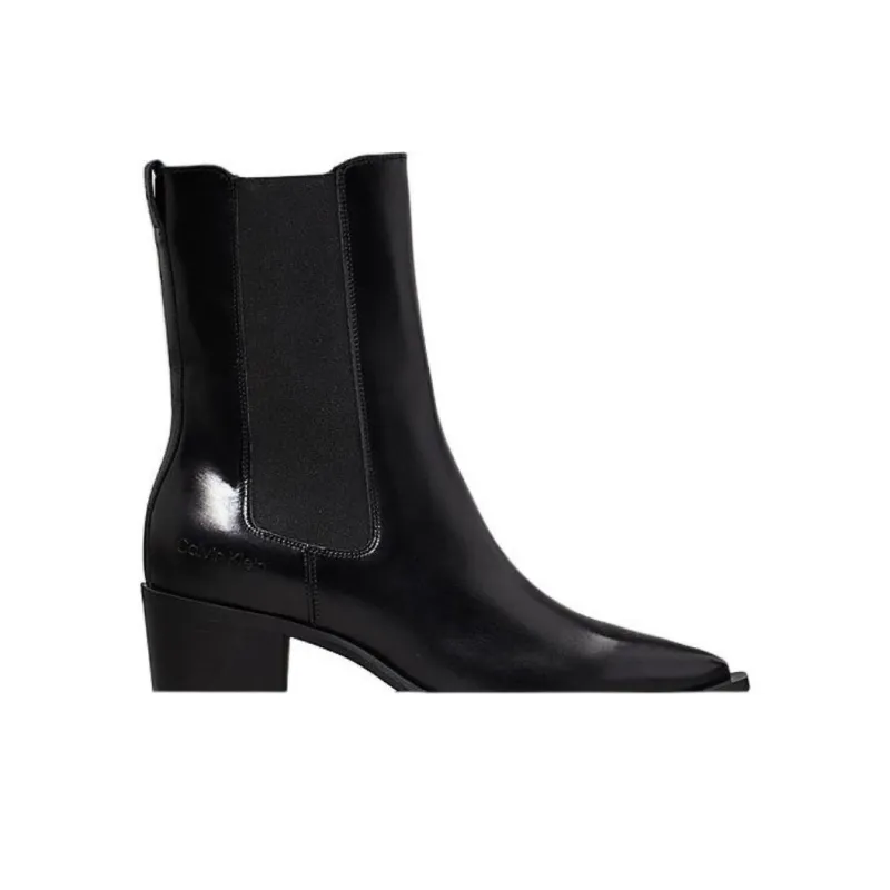 CALVIN KLEIN Short Chelsea Boots 5.9cm Women's Black-1