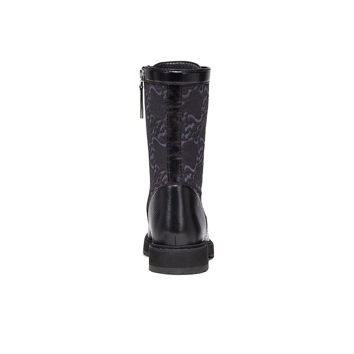 FENDI Women's Leather Biker Boot 'Black' US W 7 - POIZON