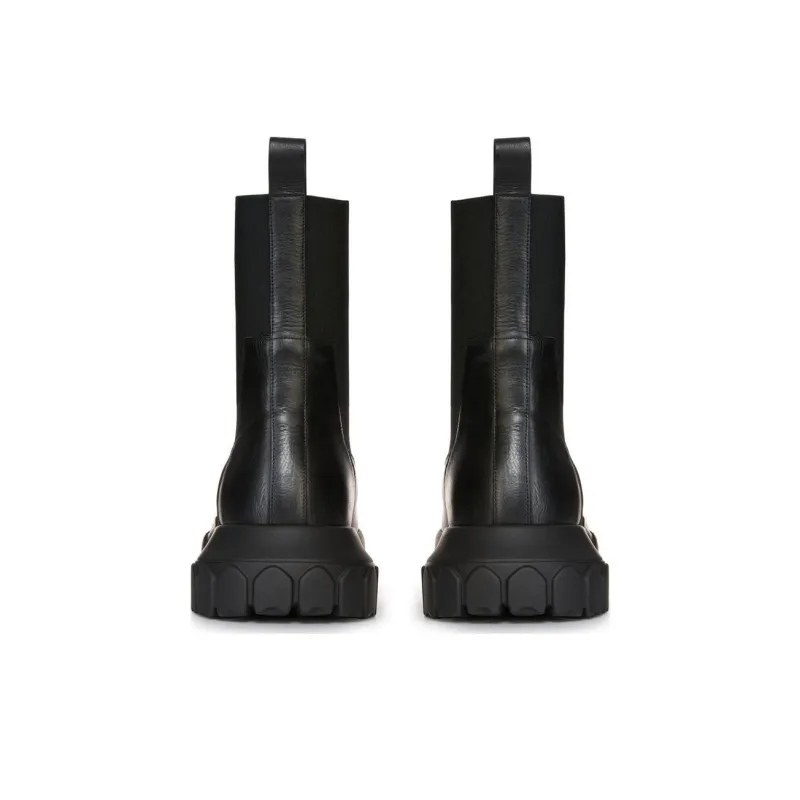 RICK OWENS Lido Beatle Bozo Tractor Boots Black-4