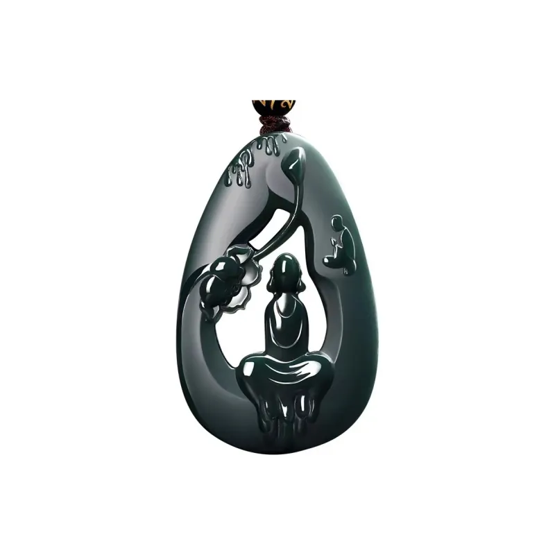 CUIYIN Pendants Green Jade Unisex-0