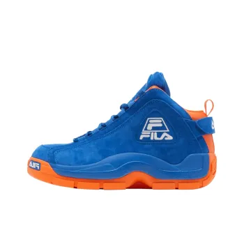FILA 96 Grant Hill Anti-Slip Wear-Resistant Mid-Top Basketball Shoes Men's Blue