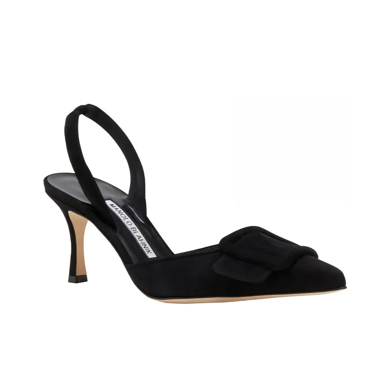 MANOLO BLAHNIK Slim Heel High Heels Women's Black-1