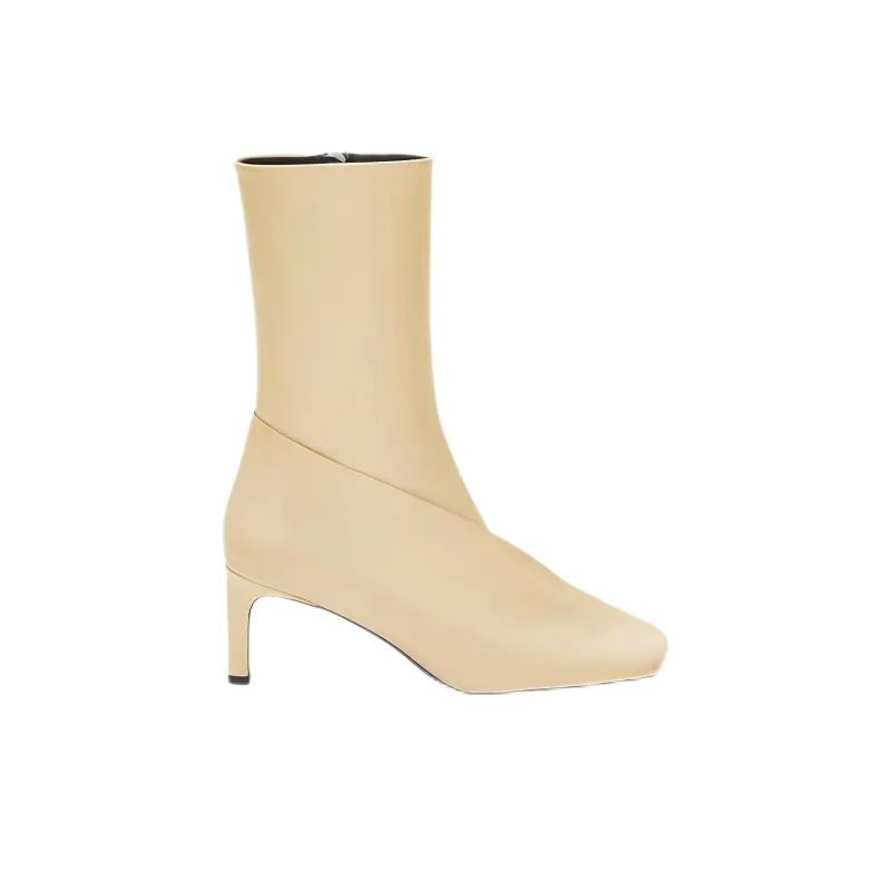 JIL SANDER Ankle Boots Women's Beige-1