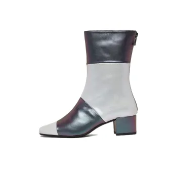 Carel Ankle Boots 4cm Women's Black Silver