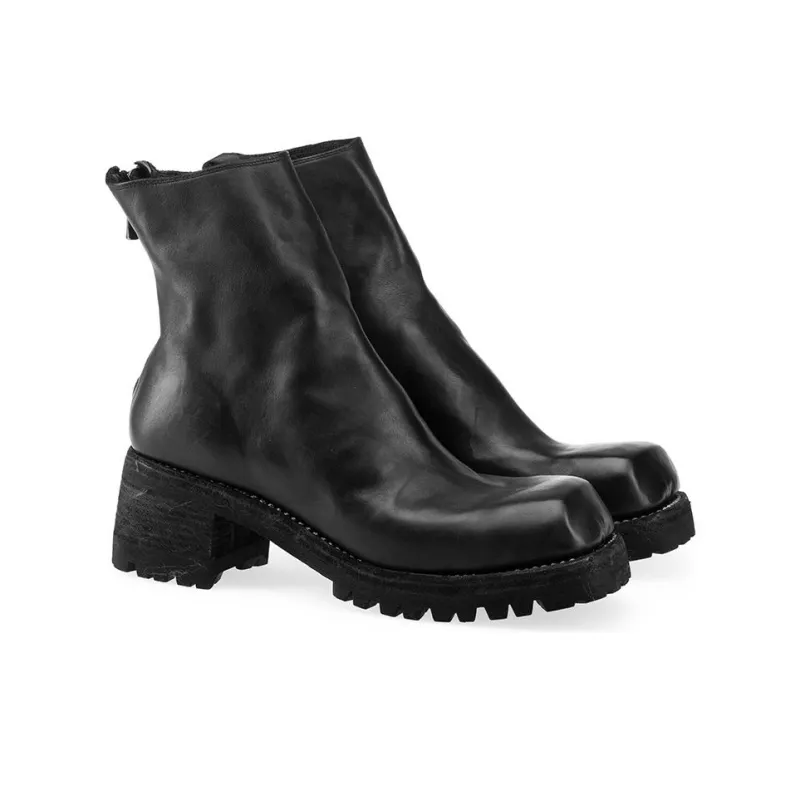 GUIDI Ankle Boots Unisex Black-2