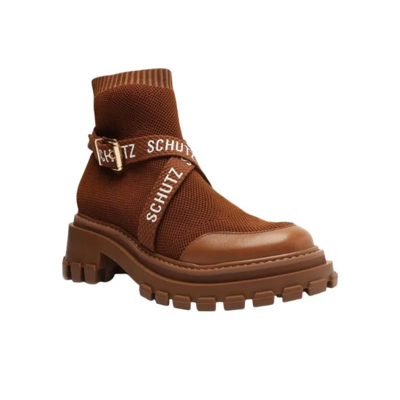 Schutz Tratorada Ankle Boots 6.5cm Women's Brown-2