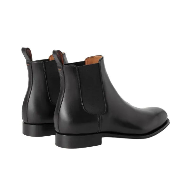 Loro Piana Rory Walk Short Chelsea Boots Men's Black-3
