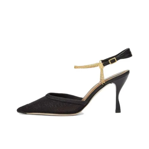 FENDI Colibrì Lite Slim Heel High Heels 8.5cm Women's Black