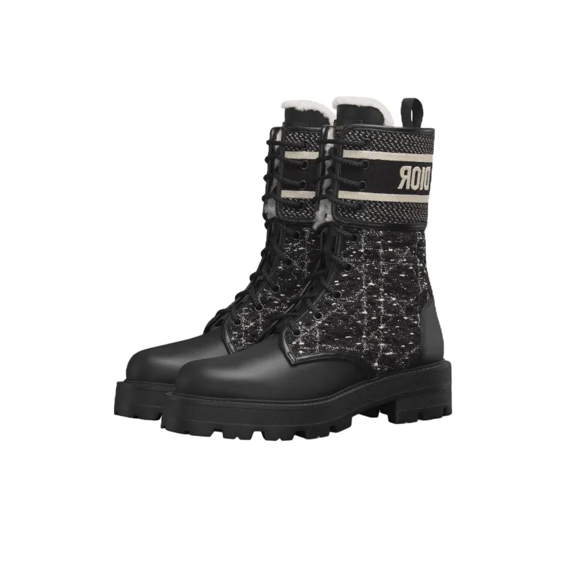 DIOR D Major Ankle Boots Women's Black-2