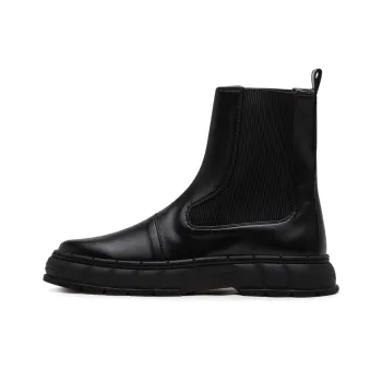 VIRÓN Short Chelsea Boots 4cm Unisex Black