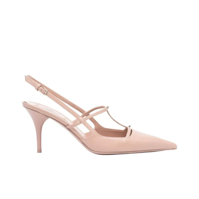 Valentino Slim Heel High Heels Women's Nude Pink-1