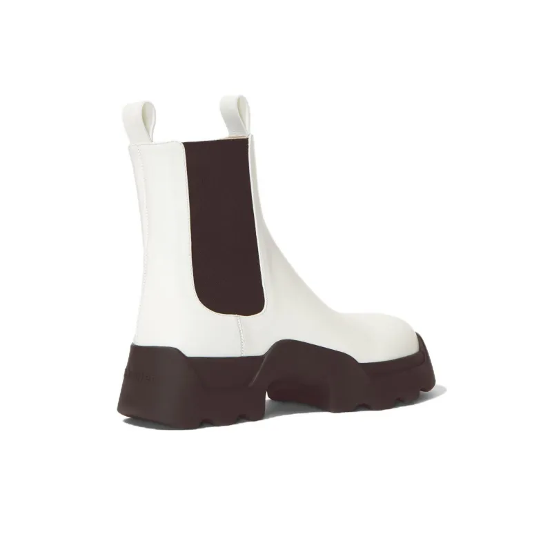PROENZA SCHOULER Short Chelsea Boots Women's White-3