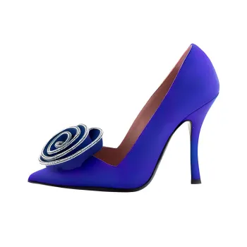 Les Petits Joueurs Marilyn Slim Heel High Heels 10cm Women's Blue
