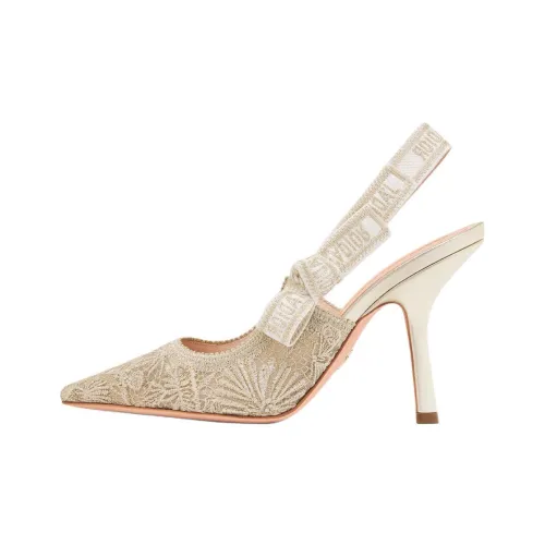 DIOR J'Adior Slim Heel High Heels 10cm Women's Beige