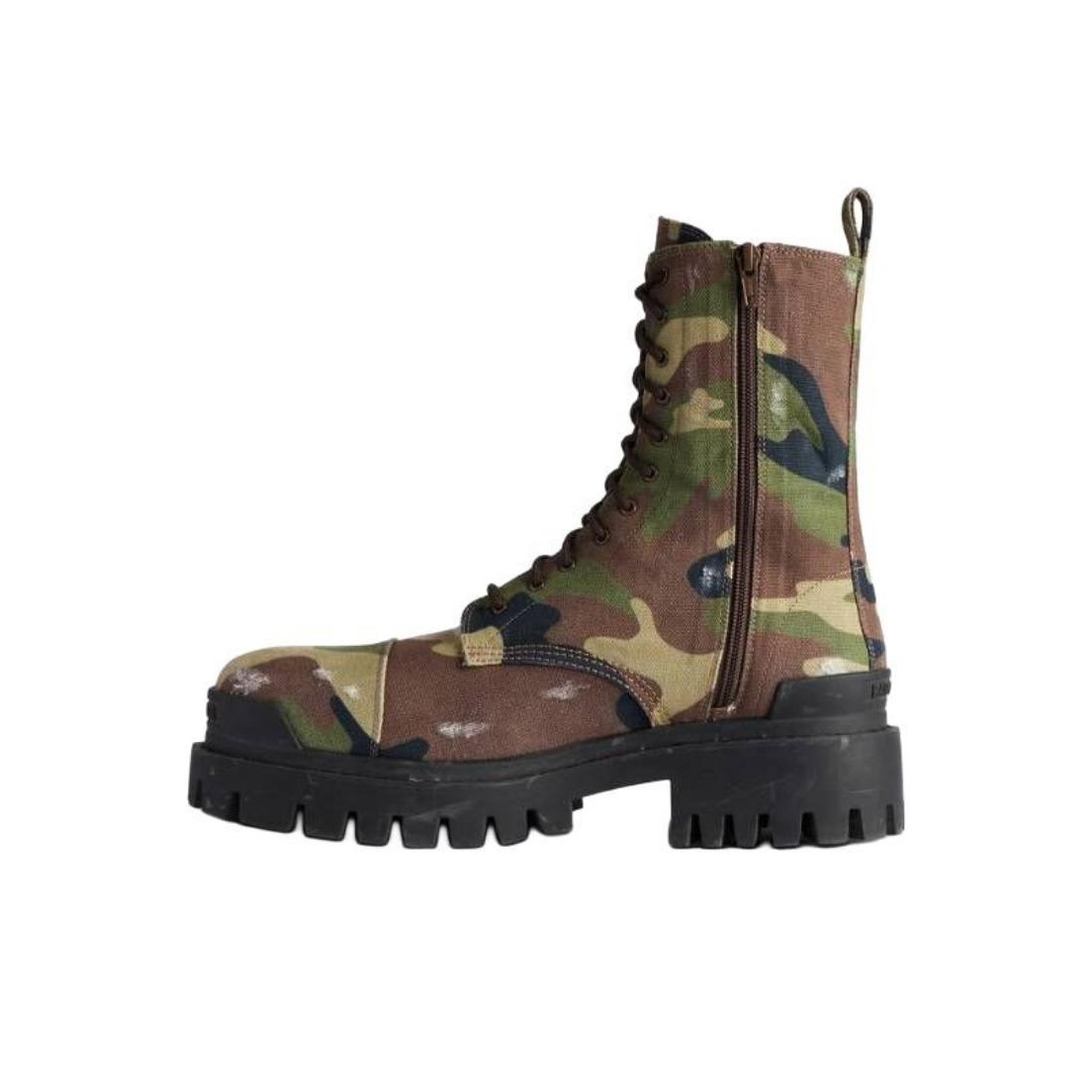 Balenciaga Strike Martin Boots Men Army Green POIZON