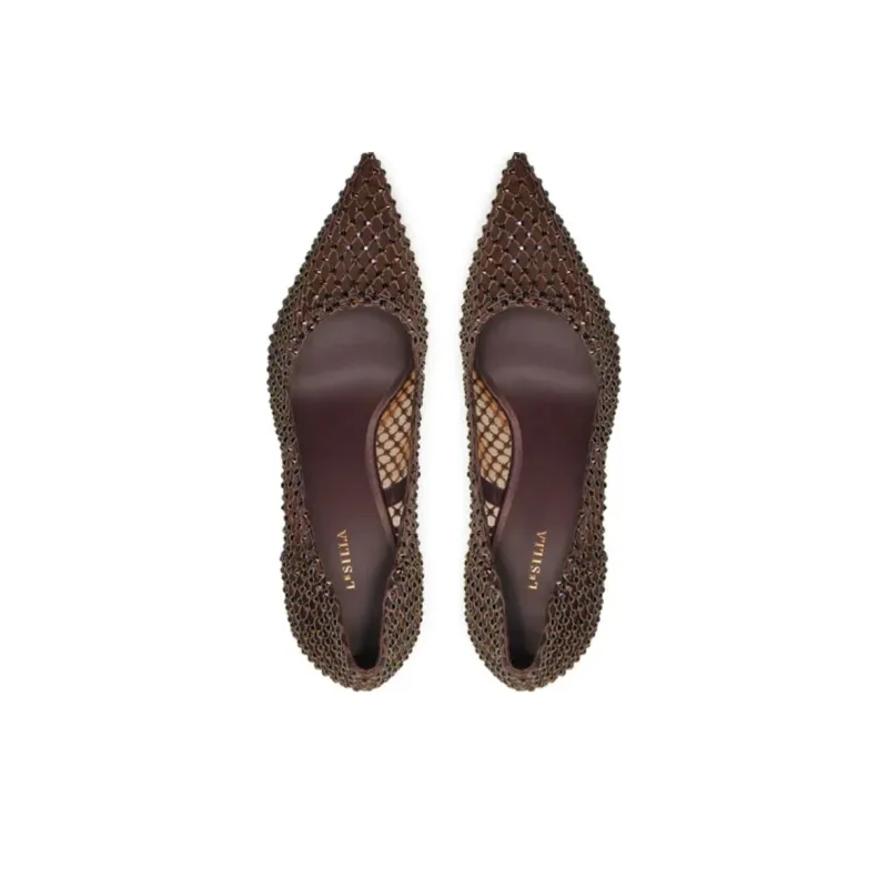 Le Silla Gilda 120mm Rhinestone embellished Pumps-4