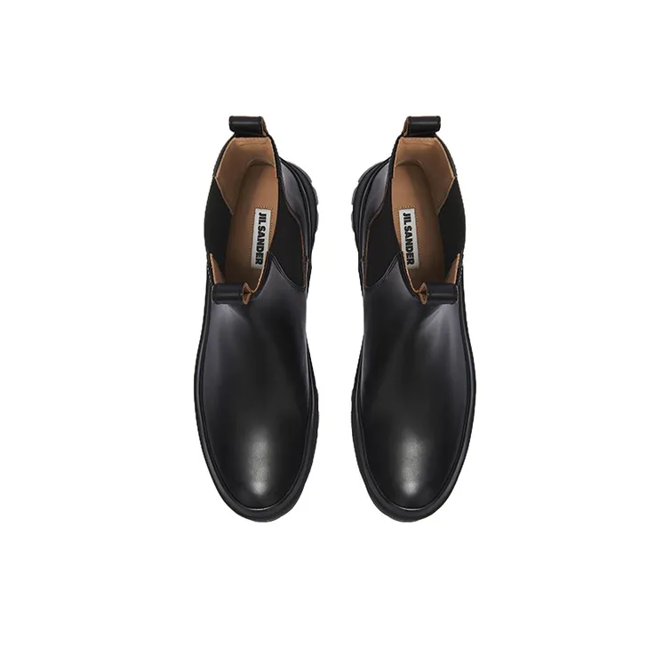 JIL SANDER Leather Chelsea Boots-3