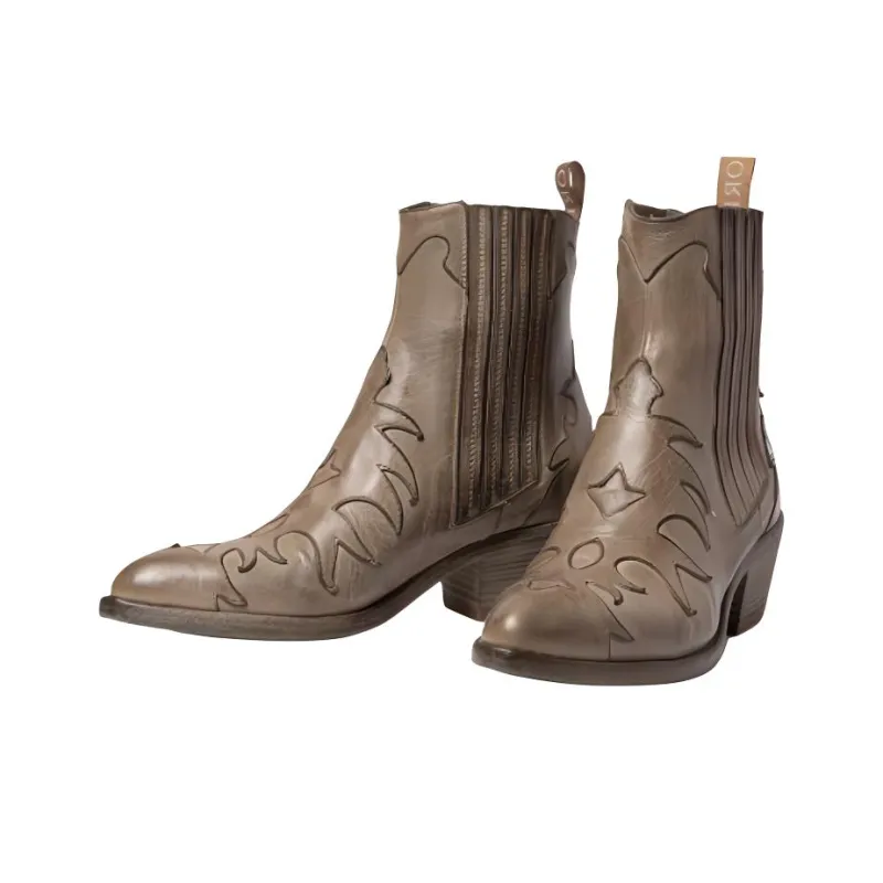 SARTORE Ankle Boots 4.5cm Women's Light Brown-2